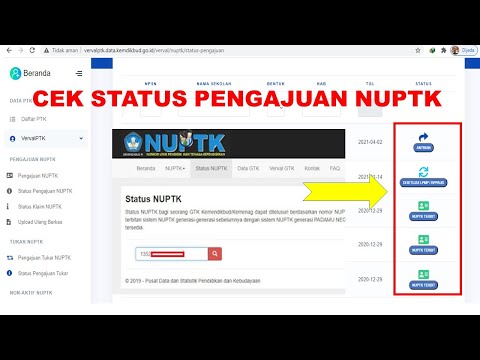 TUTORIAL CEK STATUS PENGAJUAN NUPTK