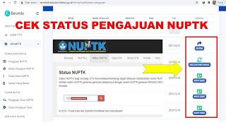 TUTORIAL CEK STATUS PENGAJUAN NUPTK screenshot 1