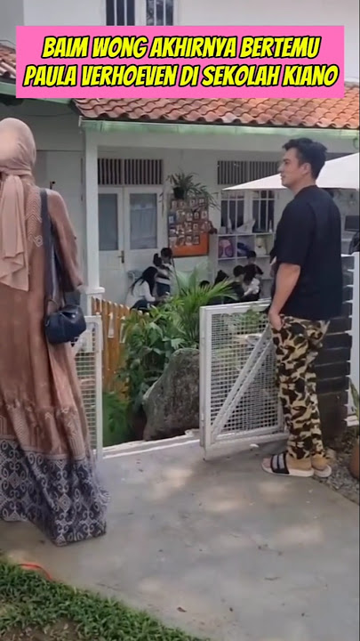 Baim Wong dan Paula Verhoeven bertemu disekolahnya Kiano #baimwong #paulaverhoeven