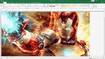 MS Excel Art Compilation - Iron Man, Detective Pikachu and much more