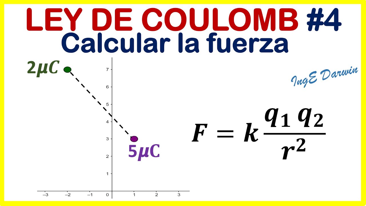 Calcular la fuerza eléctrica Ley de Coulomb Ejercicio 4 YouTube Calcular la fuerza eléctrica Ley de Coulomb Ejercicio 4 YouTube