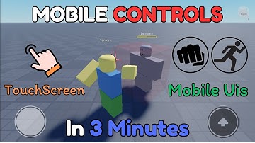 How to make mobile controls In 3 minutes | Roblox Studio