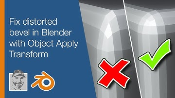 Fix distorted bevel in Blender with Object Apply Transform