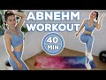 40 Min. WOHNZIMMER FATBURN WORKOUT (+ Warm Up & Cool Down) | Fullbody Abnehm Workout!