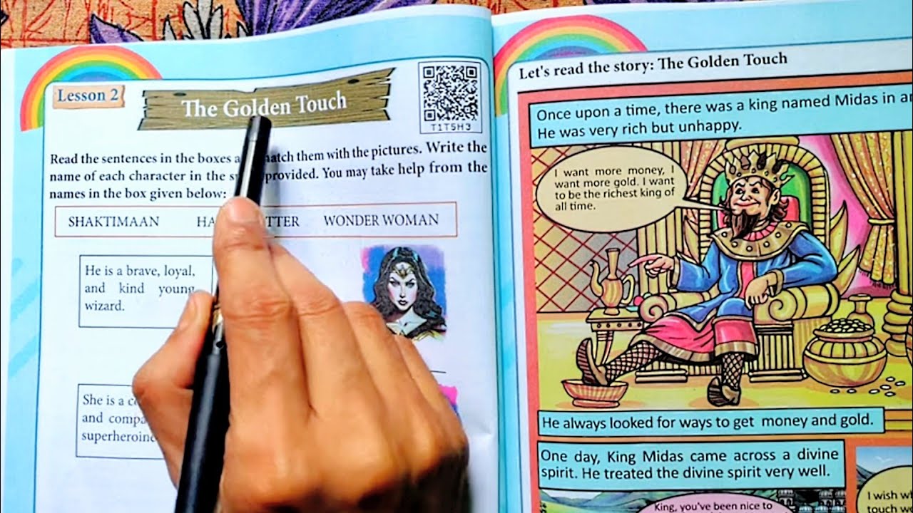 Lesson-2-The Golden Touch 🪙 -English Reading Practice - Class 6 English Book📕 - Rainbow🌈