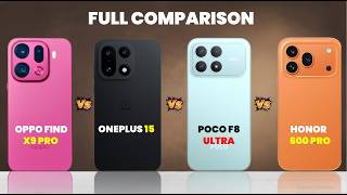 OPPO FIND X9 PRO vs ONEPLUS 15 vs POCO F8 ULTRA vs HONOR 600 PRO | WHICH ONE SHOULD YOU BUY?
