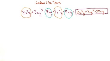 Combine like terms - Intro Algebra Review