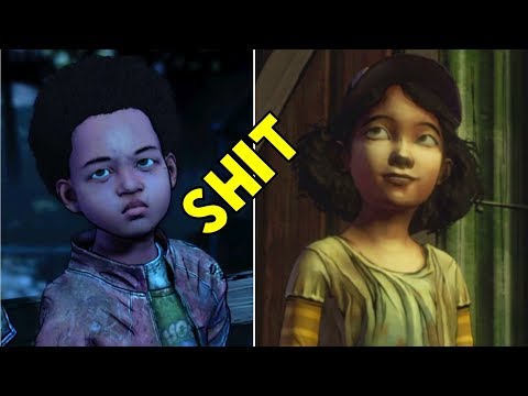 AJ Swear vs Little Clem Swear - The Walking Dead The Final Season