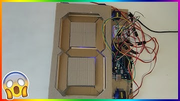 Display de 7 segmentos GIGANTE con SERVOMOTORES || PROYECTO con ARDUINO || PARA PRINCIPIANTES [2021]