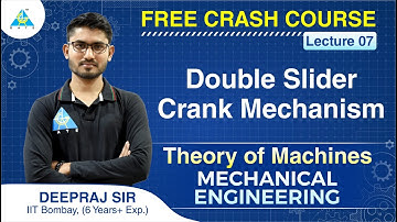 FREE CRASH COURSE | Lecture 7 | Double Slider Crank Mechanism | Theory of Machines | ME