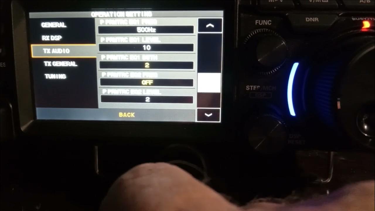 Yaesu FT710 OPERATION SETTINGS for Heil Goldline and set mic on Narrow video4 YouTube