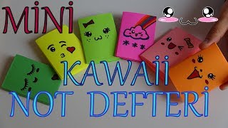 Mini Kawai̇ Not Defteri̇ - Tek A4 Kağıtla Yapıştırıcısız - Diy Mini Notebook