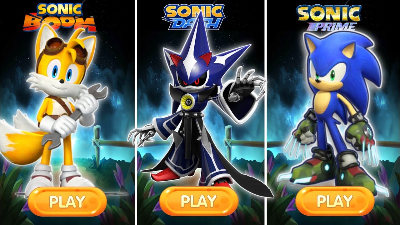 Sonic Dash Vs Sonic Boom Vs Sonic Prime Dash - Movie Sonic Vs All Boss ...