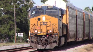 CSX 3052 wasting no time leads CSX I025-12 at Rebecca, GA 10/13/22
