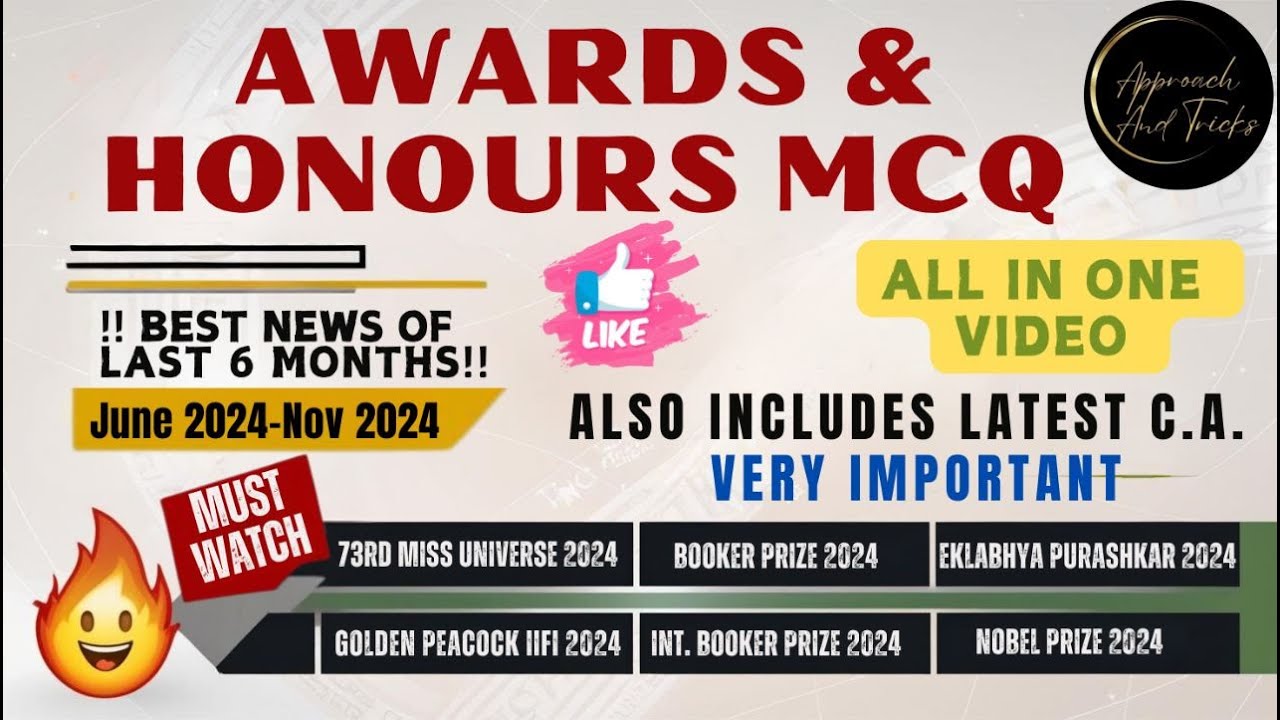 Awards Honours 2024 Current Affairs June To November 2024 awards-honours-2024-current-affairs-june-to-november-2024