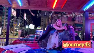 Benidorm Bull Riding Tonight |Pretty Girl On Mechanical Crazy Bull