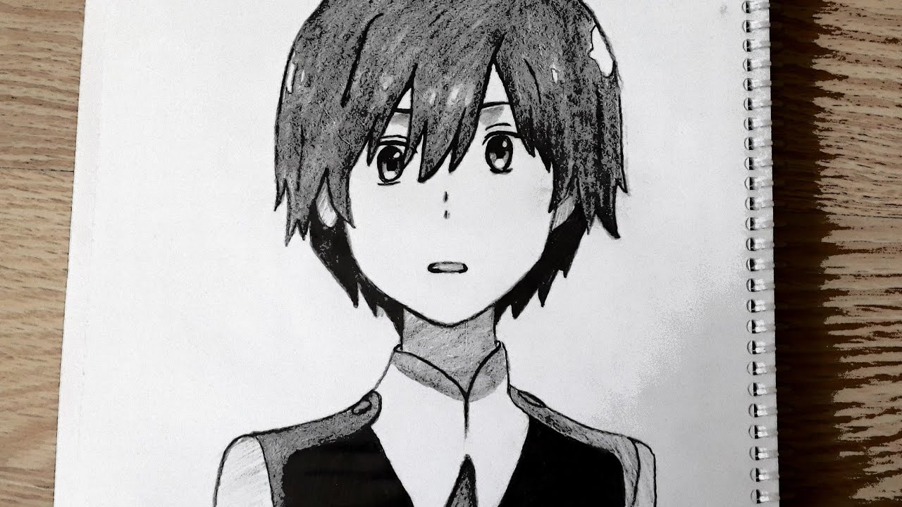 How to draw Hiro 016 from Darling in the Franxx || kolayca Hiro