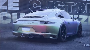 2018 Porsche 911 Carrera GTS Customization in Need for Speed Unbound on PS5
