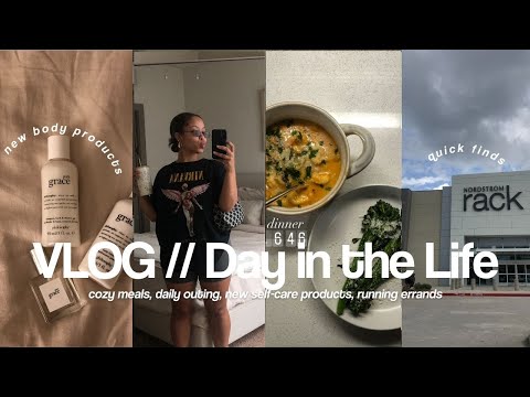 VLOG//DAY IN MY LIFE | running errands, new skincare/body care, making dinner and more | Doria Eve
