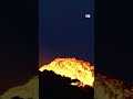 फिर फटा यूरोप का सबसे बड़ा ज्वालामुखी [Mount Etna lava lights up Sicilian sky]