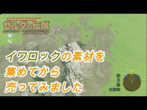 ゼルダの伝説 441 イワロックの素材を集めて売ってみました ゼルダの伝説 ブレスオブザワイルド Youtube