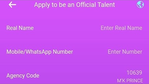 How to be an Official Talent on OyeTalk Voice App (Agency Code: 10452)