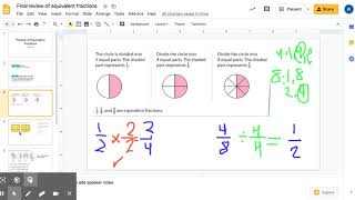 Final review of equivalent fractions - Google Slides