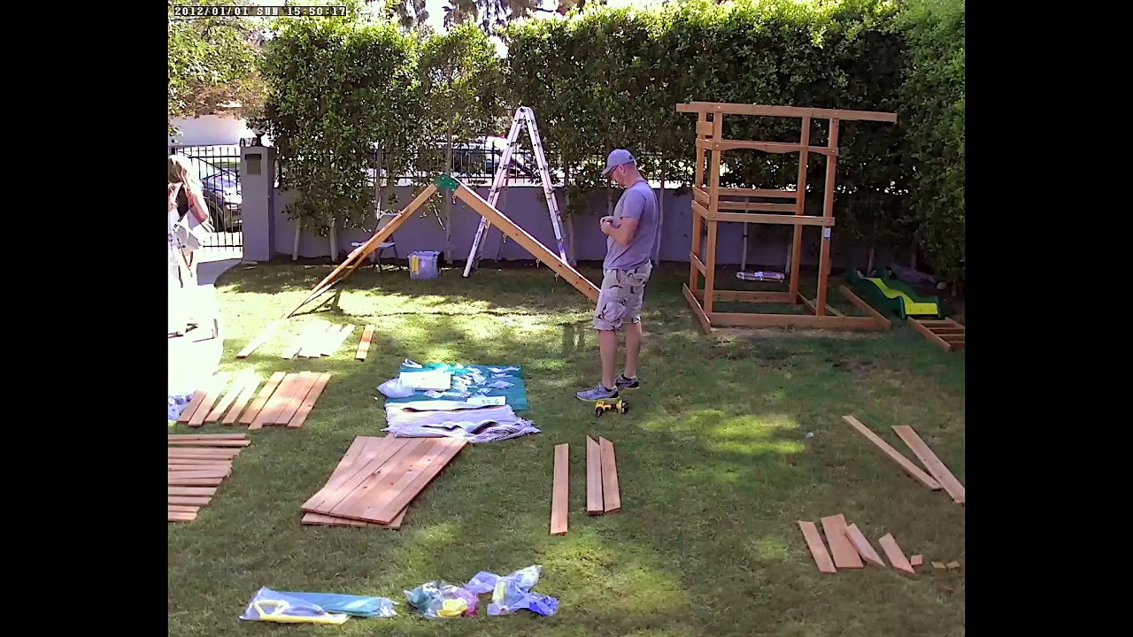 Swing Set Build Time-Lapse