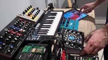 Conductive Labs NDLR Synth Jam #3 with Moog Sirin, Behringer Model D and iPad.