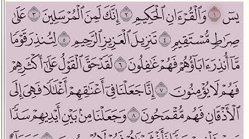 سورة يس الآيات (1-6). #الصف_الثالث @Sarah-2022