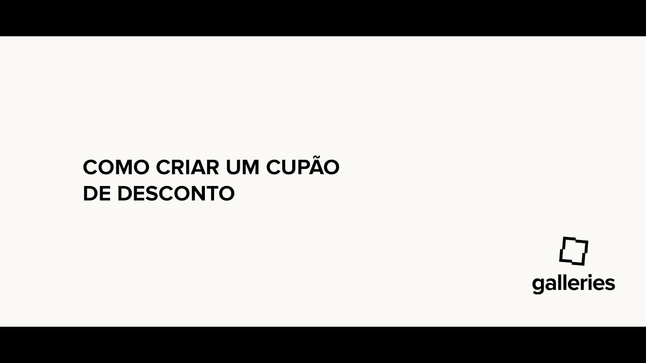 Como criar um cupão de desconto   PT
