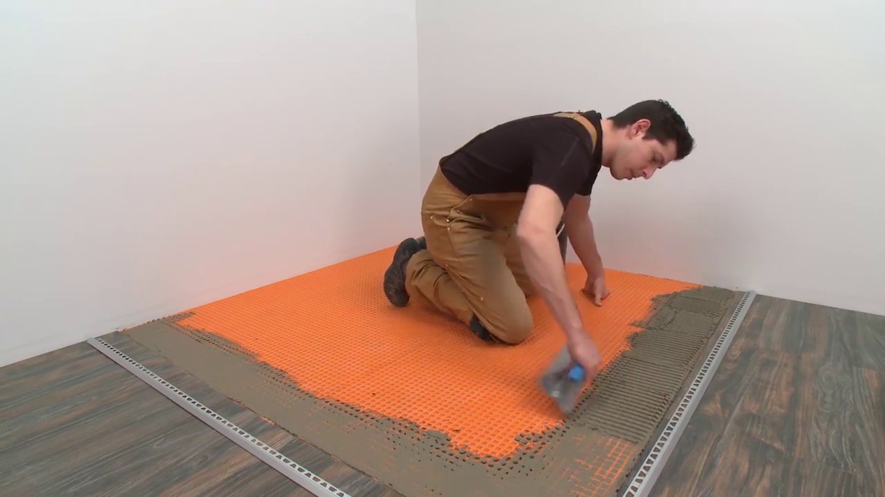 How To Install A Tile Transition With Schluter Reno V Youtube