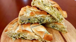 KOMAT PITA, ZELNIK, (južnjačka pita) / LEEK PIE / КОМАТ, ЗЕЛНИК