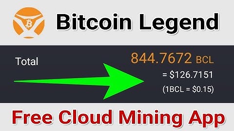 Bitcoin Legend Mining App | Mine With High Speed of 2 BCL Per Hour | New Betcoin Legend Mining App