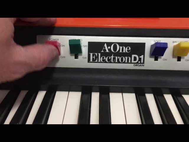 VINTAGE A-ONE ELECTRON D.1 MINI ORGAN 1970's Japan MIJ