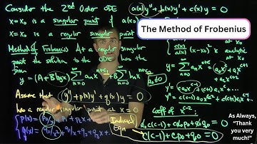 The Method of Frobenius and the Indicial Equation