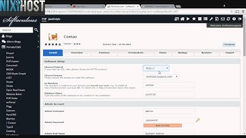Installing Contao with Softaculous in cPanel