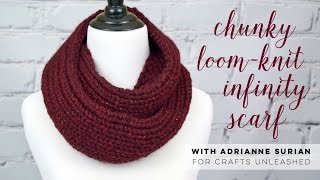 Infinity Scarf using figure 8 stitch on a loom 1-5-13