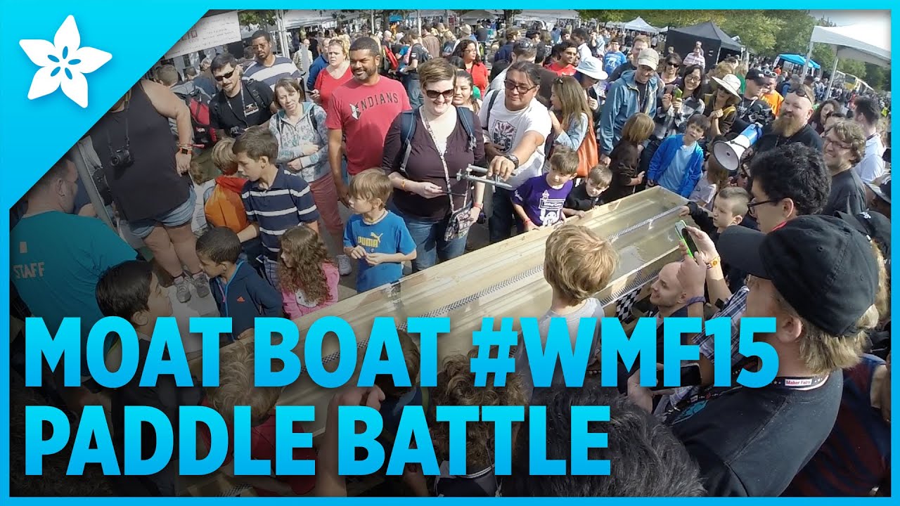 Moat Boat Paddle Battle - Maker Faire 2015