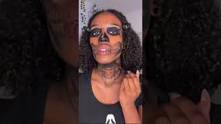 Tate Langdon makeup 💀🔪🖤 #shorts#ahs