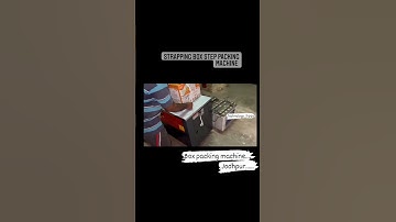 High Speed Box Packing Machine 🚀 | Carton Strapping Machine Demo | 1M Views Shorts #viral #trending