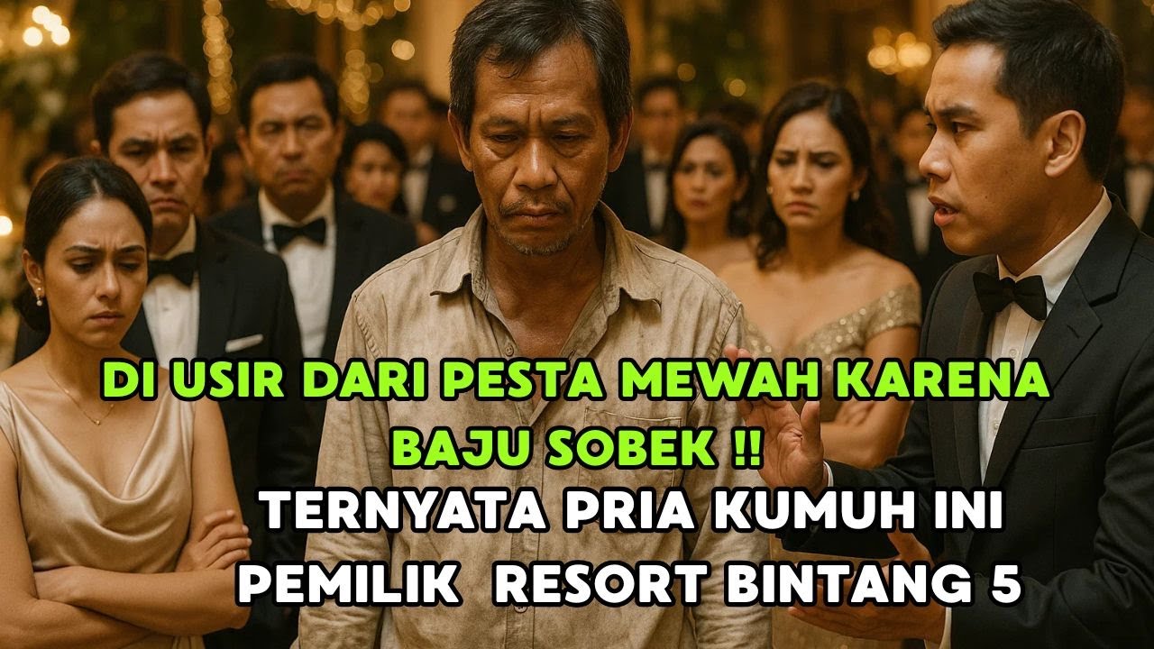 DIUSIR dari Pesta Mewah Karena Baju Sobek, Ternyata Pria Kumuh Itu Pemilik Resort Bintang 5!