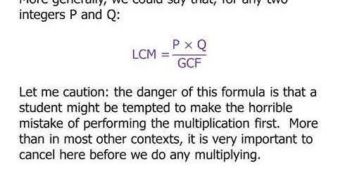 10.GCD LCM Formula