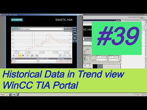 Siemens TIA Portal HMI tutorial - Displaying historical data in Trend view (WinCC TIA Portal) # 39