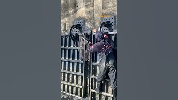 Cá Lớn - bắt Cá Rô Phi mắc kẹt trên cửa xả lũ 😱 #khacthuyvlogg