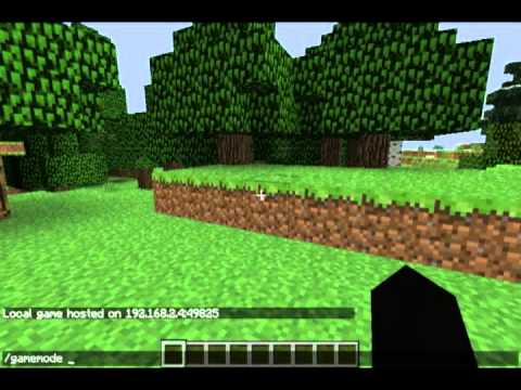 Minecraft Super Easy In Game 1 6 1 1 6 2 Game Mode Change Youtube