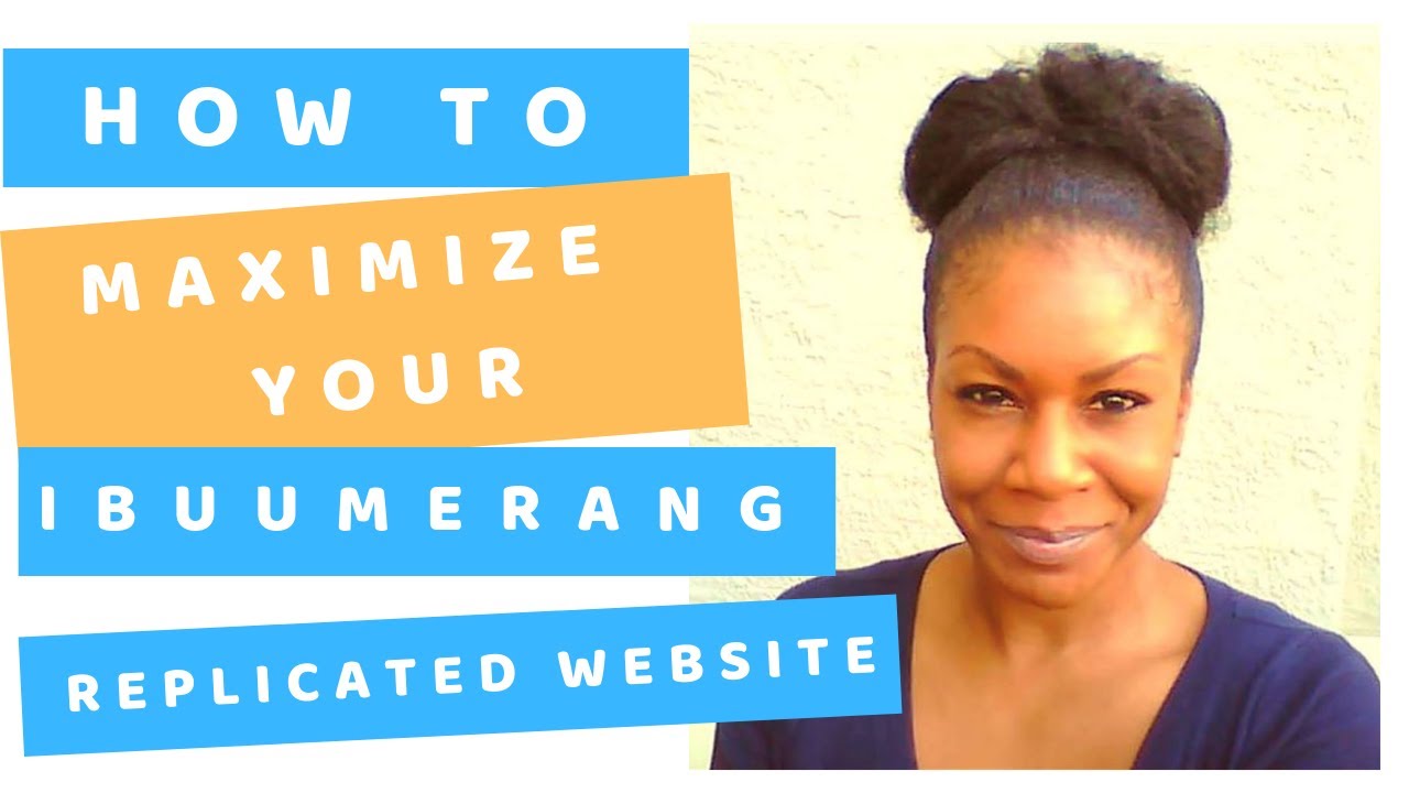 How your ibuumerang Replicated Website Works - Training with T Gray