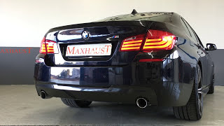 BMW 535d and Maxhaust Active Sound with Maserati Sound
