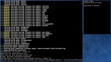 Arch Linux installation recording to kernel 5.4.7-arch1-1 (core)