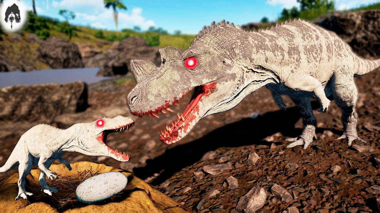 The Isle | HERÓI OU VILÃO? Pai Cerato Albino Ensina o Filhote a Vencer, Mas Cai Por Ferimentos!🤍